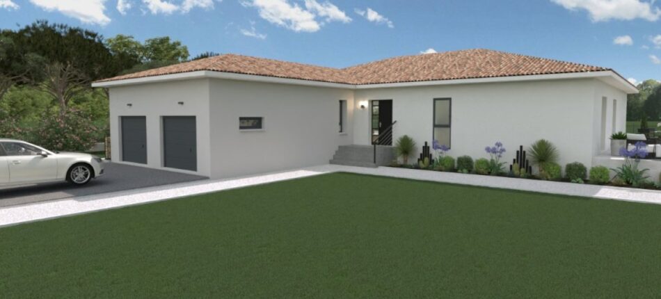 Inspirez-vous avec cette maison de plain-pied de 157 m²  - maison plain pied uzes