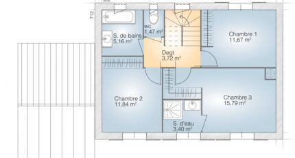 Castries Maison neuve - 1876002-271414_plan-maison-saphir-110-elegance-etage.jpg Maisons Balency