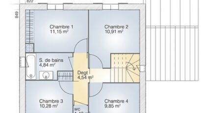 Fourques Maison neuve - 1876950-269202_plan-maison-jade-ga-110-elegance-etage.jpg Maisons Balency