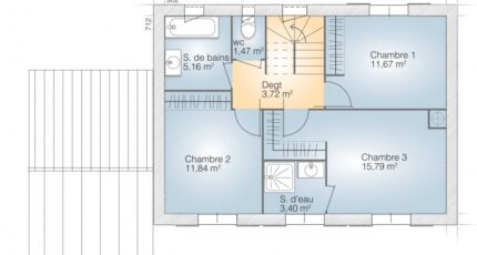 Saint-Aunès Maison neuve - 1865694-271414_plan-maison-saphir-110-elegance-etage.jpg Maisons Balency