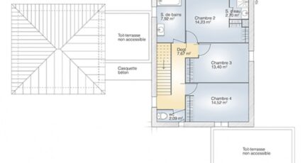 Montferrier-sur-Lez Maison neuve - 1868961-269070_plan-maison-la-villa-170-design-etage.jpg Maisons Balency