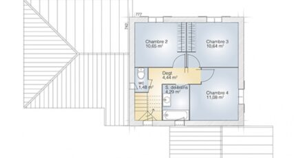 Castries Maison neuve - 1945359-269153_plan-maison-aigue-marine-125-elegance-etage.jpg Maisons Balency