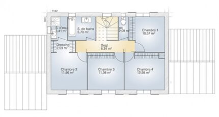 Pollestres Maison neuve - 1945652-269437_plan-maison-saphir-140-elegance-etage.jpg Maisons Balency