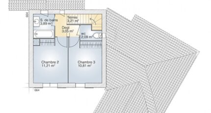 Saint-Clément-de-Rivière Maison neuve - 1948121-267988_plan-maison-diamant-100-elegance-etage.jpg Maisons Balency