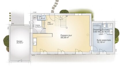 Saint-Georges-d'Orques Maison neuve - 1945007-269436_plan-maison-saphir-140-elegance-rdc.jpg Maisons Balency